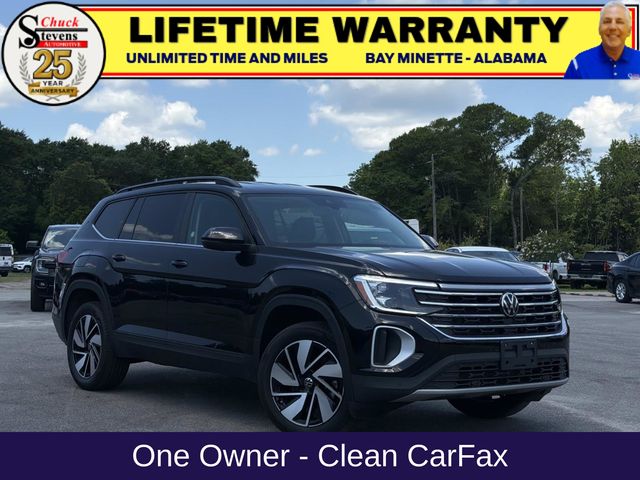 Black 2025 Volkswagen Atlas SE 4Motion with Technology SUV / Crossover All-Wheel Drive 8-Speed Automatic