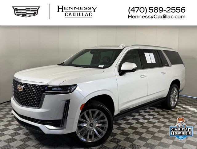 Crystal White Tricoat 2024 Cadillac Escalade ESV Premium Luxury 4WD SUV / Crossover Four-Wheel Drive Automatic