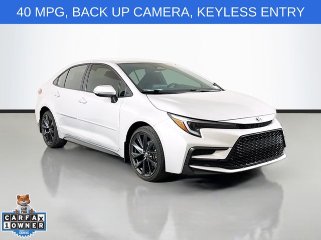 Classic Silver Metallic 2024 Toyota Corolla SE FWD Sedan Front-Wheel Drive Continuously Variable Transmission