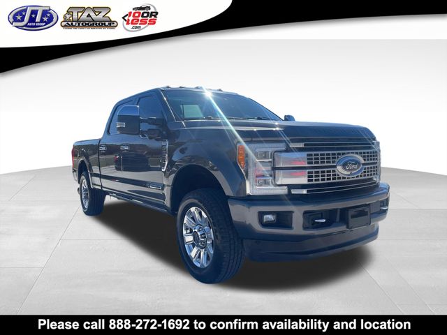 Gray (Magnetic) 2017 Ford F-350 Super Duty Platinum Crew Cab 4WD Pickup Truck Four-Wheel Drive 6-Speed Automatic