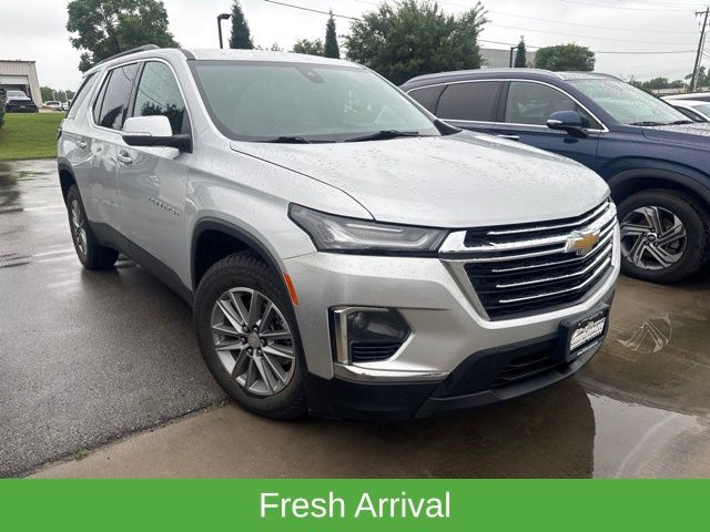 Silver Ice Metallic 2022 Chevrolet Traverse SUV / Crossover Four-Wheel Drive 9-Speed Automatic