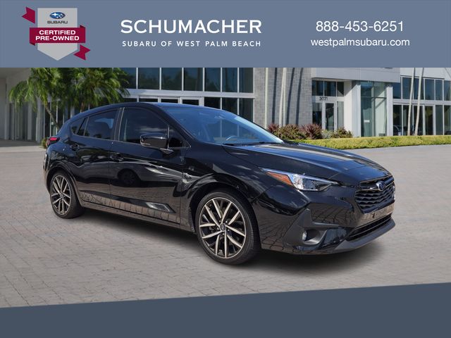 Crystal Black Silica 2025 Subaru Impreza Sport AWD Wagon All-Wheel Drive Continuously Variable Transmission