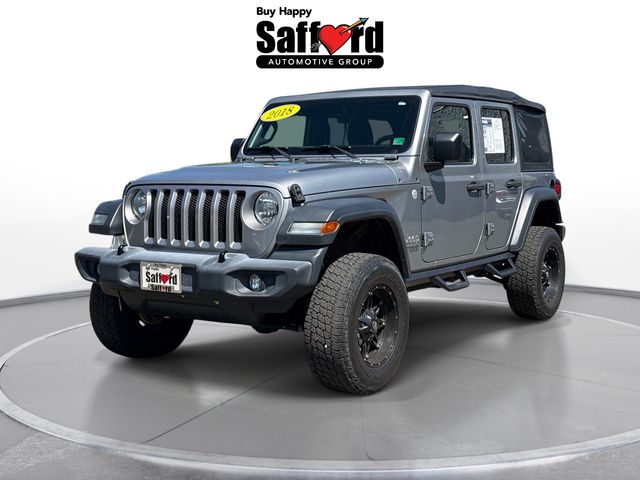Billet Silver Metallic Clearcoat 2018 Jeep Wrangler Unlimited Sport 4WD SUV / Crossover Four-Wheel Drive 8-Speed Automatic