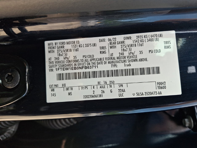 Used 2022 Ford F-150 Truck
