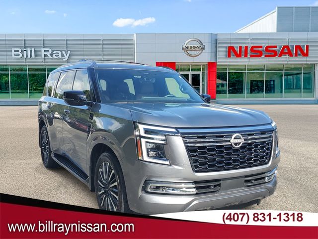 Gray (Gun Metallic) 2025 Nissan Armada SUV / Crossover Four-Wheel Drive 9-Speed Automatic