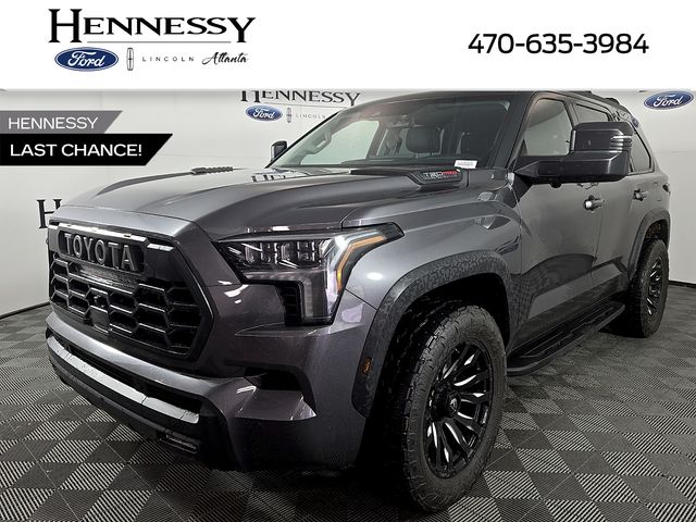 Magnetic Gray Metallic 2023 Toyota Sequoia TRD Pro 4WD SUV / Crossover Four-Wheel Drive Automatic