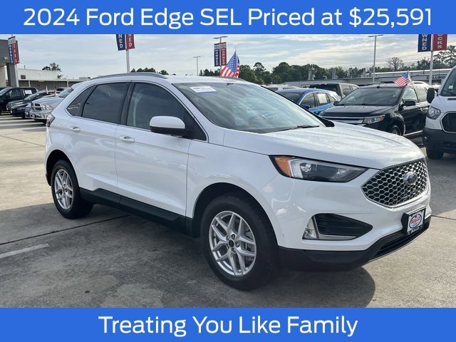 Oxford White 2024 Ford Edge SEL AWD SUV / Crossover All-Wheel Drive 8-Speed Automatic