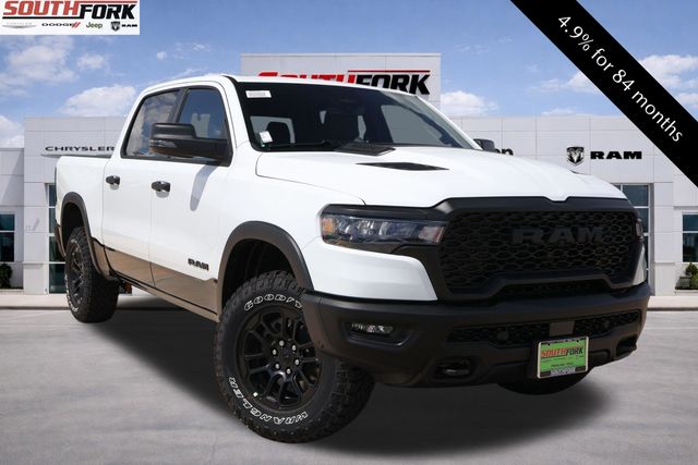Bright White Clearcoat 2026 RAM 1500 Rebel Crew Cab 4WD Pickup Truck Four-Wheel Drive 8-Speed Automatic