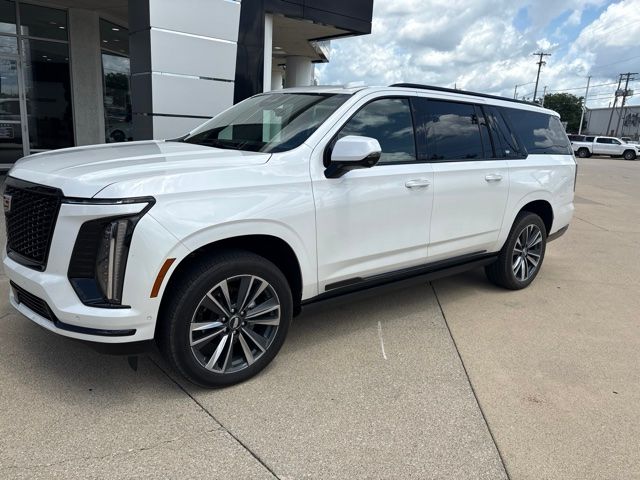 Crystal White Tricoat 2025 Cadillac Escalade ESV SUV / Crossover Four-Wheel Drive Automatic