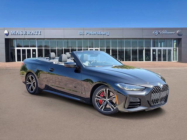 Black Sapphire Metallic 2023 BMW 4 Series Convertible Rear-Wheel Drive 8-Speed Automatic