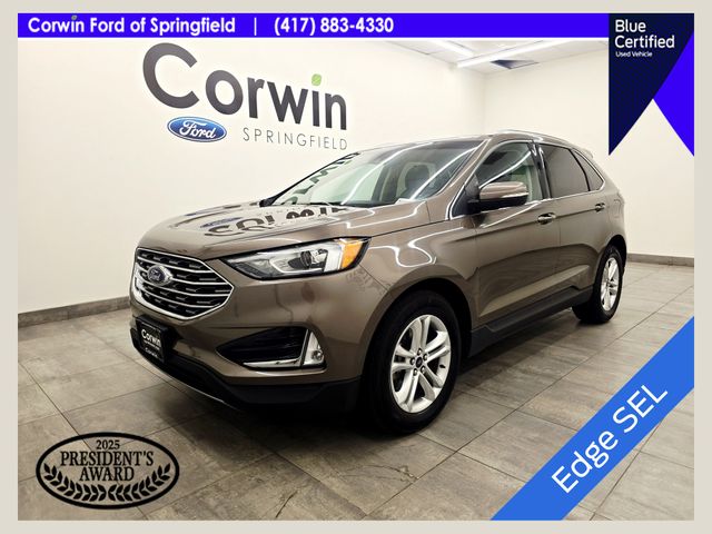 Stone Gray Metallic 2019 Ford Edge SUV / Crossover All-Wheel Drive 8-Speed Automatic