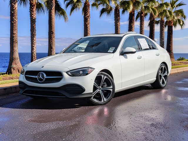 MANUFAKTUR Diamond White 2023 Mercedes-Benz C-Class Sedan Rear-Wheel Drive 9-Speed Automatic