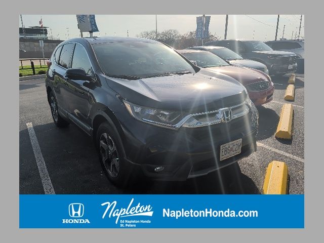 Black (Obsidian Blue Pearl) 2019 Honda CR-V EX-L AWD SUV / Crossover All-Wheel Drive Continuously Variable Transmission