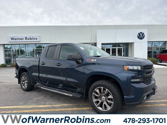 Blue Metallic 2020 Chevrolet Silverado 1500 RST Double Cab 4WD Pickup Truck Four-Wheel Drive Automatic