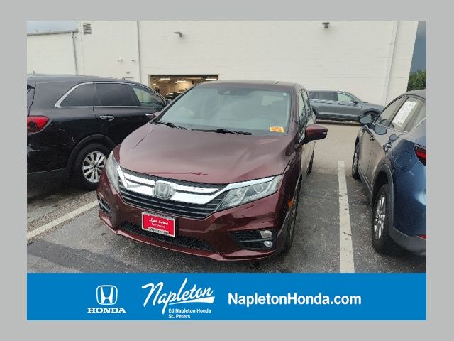 Red (Deep Scarlet Pearl) 2018 Honda Odyssey Minivan Front-Wheel Drive 9-Speed Automatic