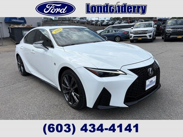 Ultra White 2021 Lexus IS 350 F Sport AWD Sedan All-Wheel Drive 6-Speed Automatic
