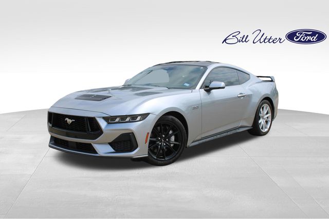 Iconic Silver Metallic 2024 Ford Mustang Coupe Rear-Wheel Drive Automatic
