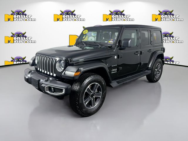 Black Clearcoat 2023 Jeep Wrangler Sahara 4-Door 4WD SUV / Crossover Four-Wheel Drive 8-Speed Automatic