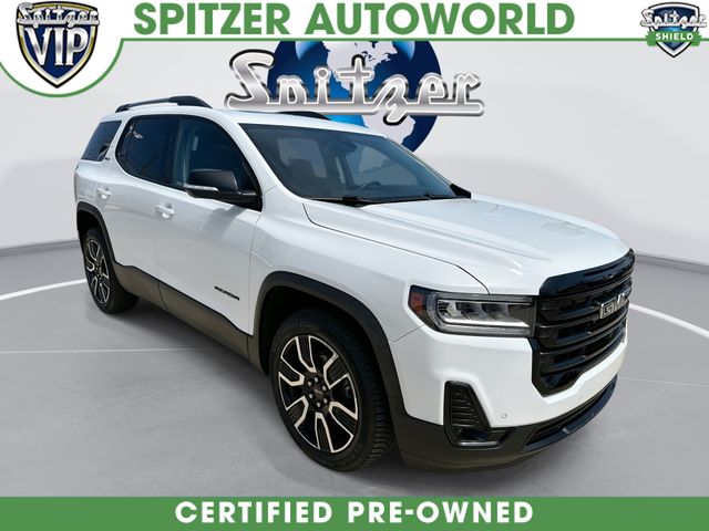 Summit White 2021 GMC Acadia SLT AWD SUV / Crossover Four-Wheel Drive 9-Speed Automatic