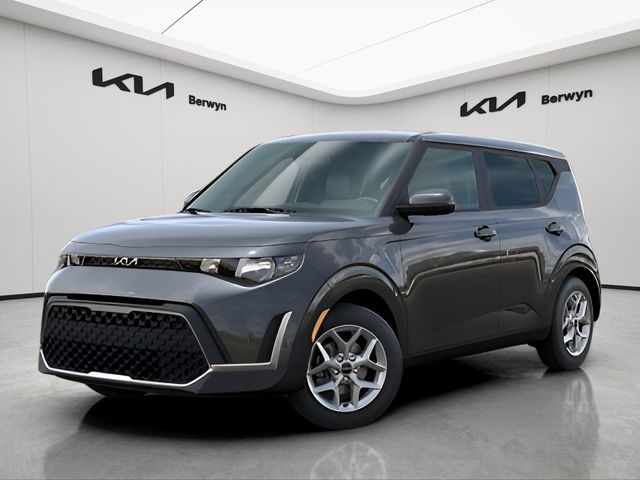 Steel Gray 2025 Kia Soul LX FWD SUV / Crossover Front-Wheel Drive Continuously Variable Transmission