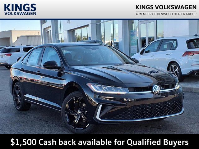 Black 2026 Volkswagen Jetta Sedan Front-Wheel Drive 8-Speed Automatic