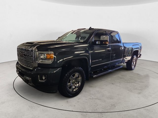 Dark Slate Metallic 2018 GMC Sierra 3500HD Denali Crew Cab LB DRW 4WD Pickup Truck Four-Wheel Drive 6-Speed Automatic