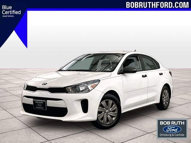 Clear White 2018 Kia Rio Sedan Front-Wheel Drive 6-Speed Automatic