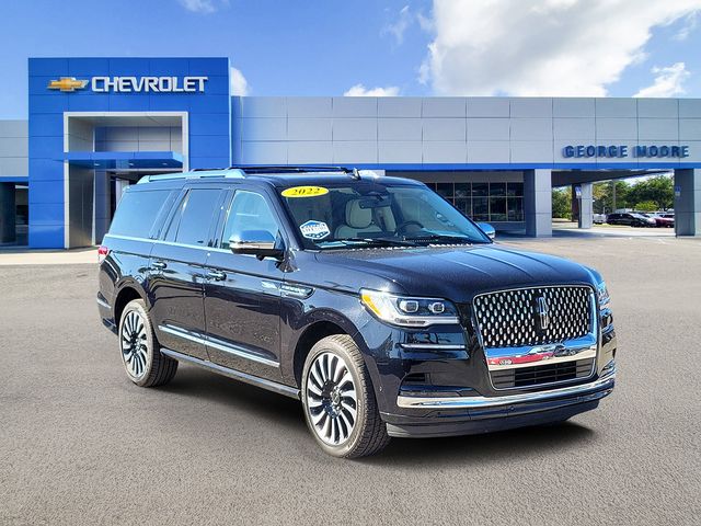 Black Metallic 2022 Lincoln Navigator L Black Label 4WD SUV / Crossover Four-Wheel Drive Automatic