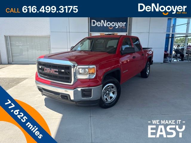 Fire Red 2014 GMC Sierra 1500 Pickup Truck Four-Wheel Drive 6-Speed Automatic Overdrive