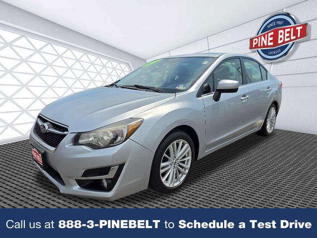 Ice Silver Metallic 2015 Subaru Impreza Sedan All-Wheel Drive Continuously Variable Transmission