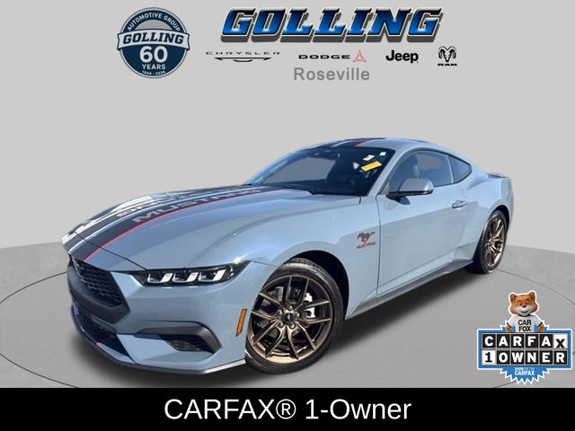 Vapor Blue 2024 Ford Mustang Coupe Rear-Wheel Drive Automatic