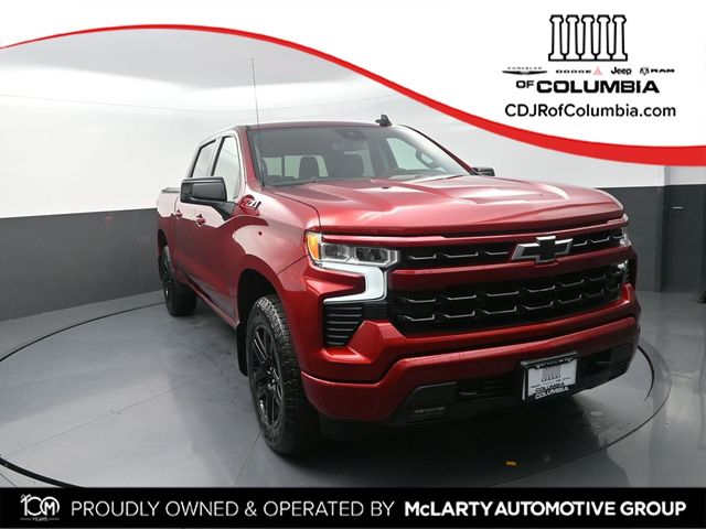 Radiant Red Tintcoat 2024 Chevrolet Silverado 1500 RST Crew Cab 4WD Pickup Truck Four-Wheel Drive Automatic