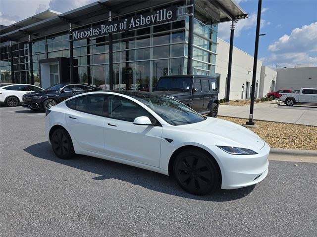 Pearl White Multi-Coat 2025 Tesla Model 3 Sedan Rear-Wheel Drive 1-Speed Automatic