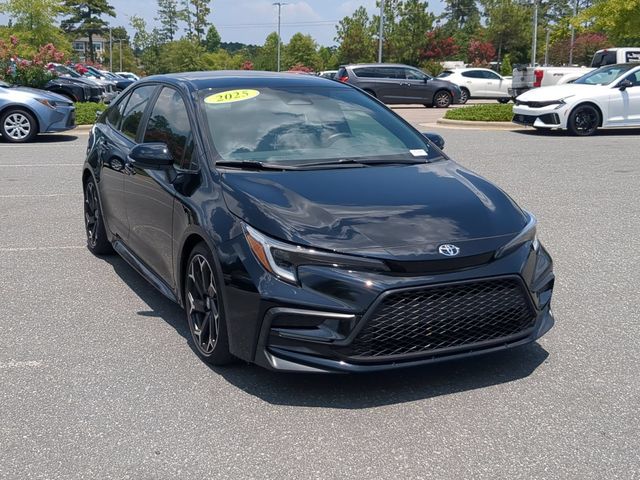 Midnight Black Metallic 2025 Toyota Corolla Sedan Front-Wheel Drive Continuously Variable Transmission