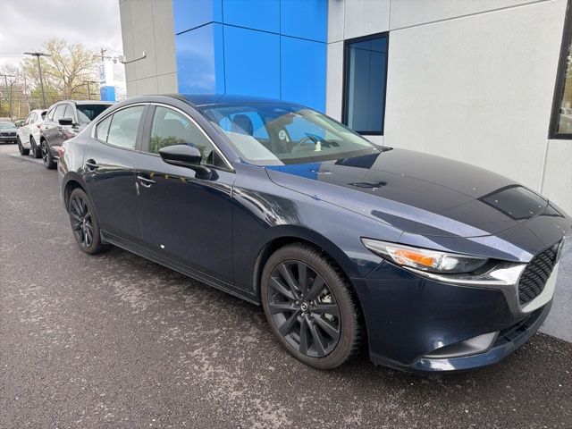 Deep Crystal Blue Mica 2025 Mazda MAZDA3 2.5 S Select Sport FWD Sedan Front-Wheel Drive 6-Speed Automatic