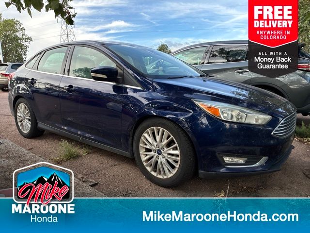 Kona Blue Metallic 2017 Ford Focus Sedan Front-Wheel Drive 6-Speed Automatic