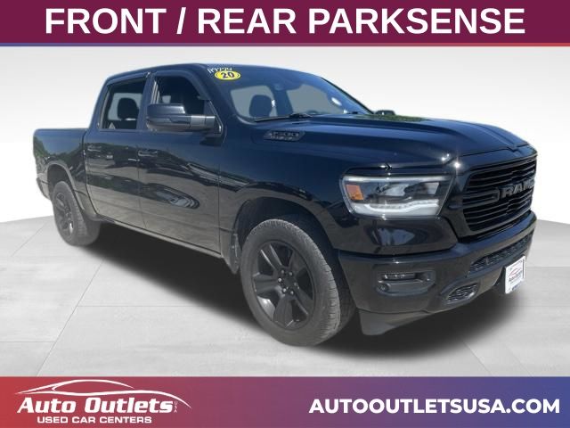 Diamond Black Crystal Pearlcoat 2020 RAM 1500 Big Horn Crew Cab 4WD Pickup Truck Four-Wheel Drive 8-Speed Automatic