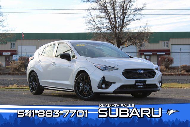 Crystal White Pearl 2025 Subaru Impreza RS AWD Wagon All-Wheel Drive Continuously Variable Transmission