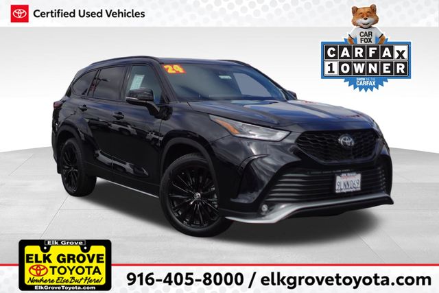 Midnight Black Metallic 2024 Toyota Highlander SUV / Crossover All-Wheel Drive 8-Speed Automatic