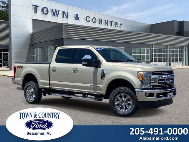 White Gold Metallic 2017 Ford F-350 Super Duty Pickup Truck Four-Wheel Drive 6-Speed Automatic