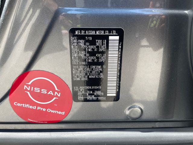 Used 2020 Nissan Armada Platinum 4D Sport Utility