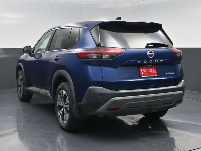 2021 Nissan Rogue SV Blue at South Houston Nissan