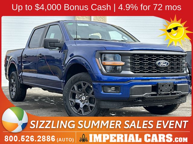 Blue Metallic 2026 Ford F-150 Pickup Truck Four-Wheel Drive Automatic