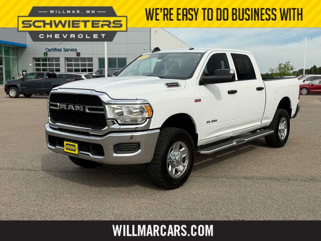 Bright White Clearcoat 2021 RAM 2500 Tradesman Crew Cab 4WD Pickup Truck Four-Wheel Drive 8-Speed Automatic