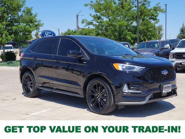 Black Metallic 2022 Ford Edge SUV / Crossover All-Wheel Drive 8-Speed Automatic