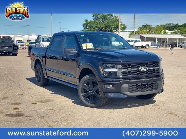 Agate Black Metallic 2026 Ford F-150 STX SuperCrew 4WD Pickup Truck Four-Wheel Drive Automatic