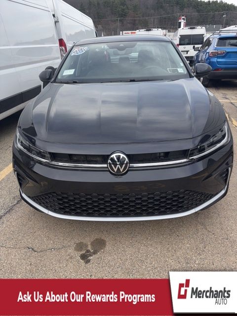 Black 2025 Volkswagen Jetta SE FWD Sedan Front-Wheel Drive 8-Speed Automatic