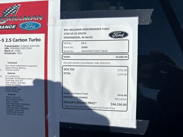 Certified Used 2025 Beige Mazda 2.5 Carbon Turbo image 3