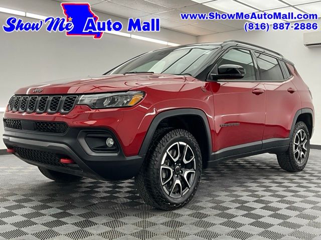 Red Hot Pearlcoat 2025 Jeep Compass Trailhawk 4WD SUV / Crossover Four-Wheel Drive 8-Speed Automatic