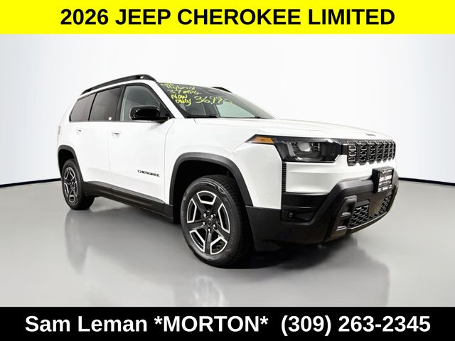 Bright White Clearcoat 2026 Jeep Cherokee SUV / Crossover Four-Wheel Drive Continuously Variable Transmission